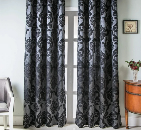 Romantic Black and Gray Curtain