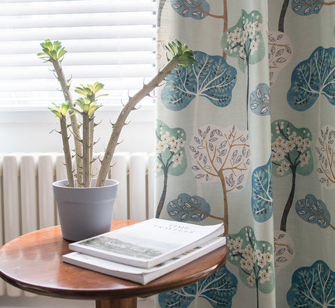 Pastel Curtain Nature Patterns