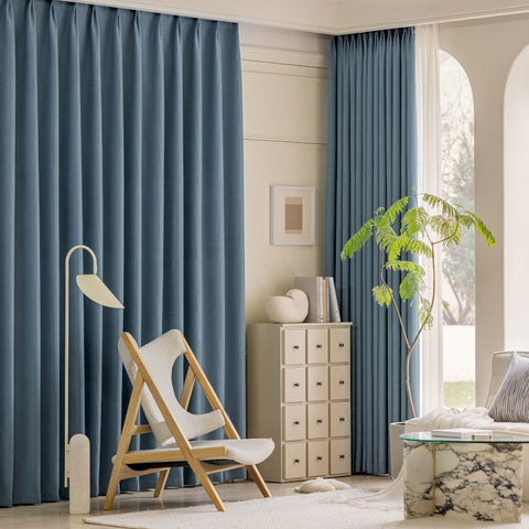 Chenille blackout curtain for living room