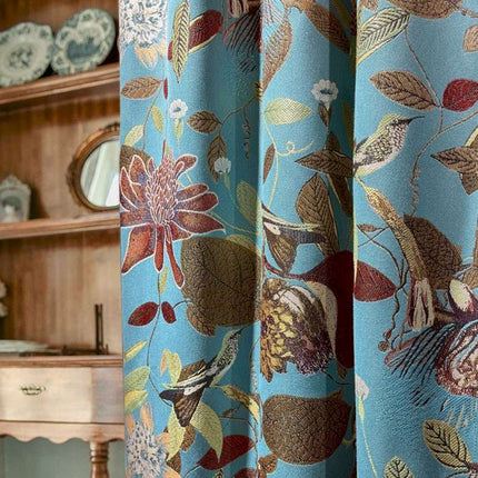 a close up of a curtain in a room