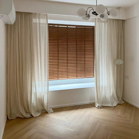 Linen Sheer Living Room Elegant
