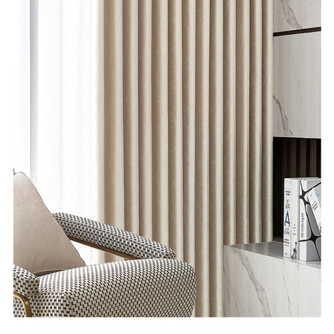 Elegant Golden Beige Curtain