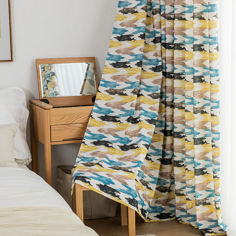 Colorful Yellow Blue Brown