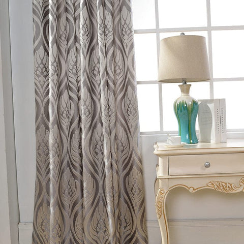 Double Leaf Pattern Curtains