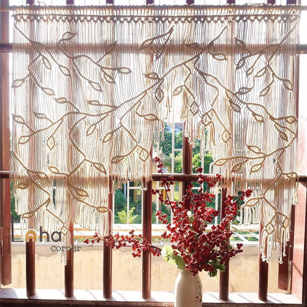 Petit Rideau Macramé </br> (L100cm x H100cm)