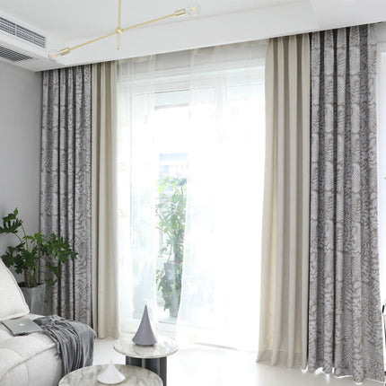 Rideau Beige Clair a Motifs