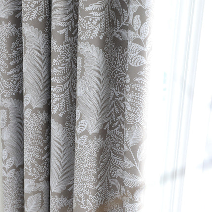 Rideau Beige Clair a Motifs