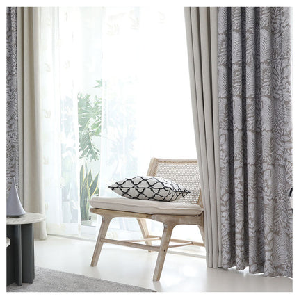 Rideau Beige Clair a Motifs