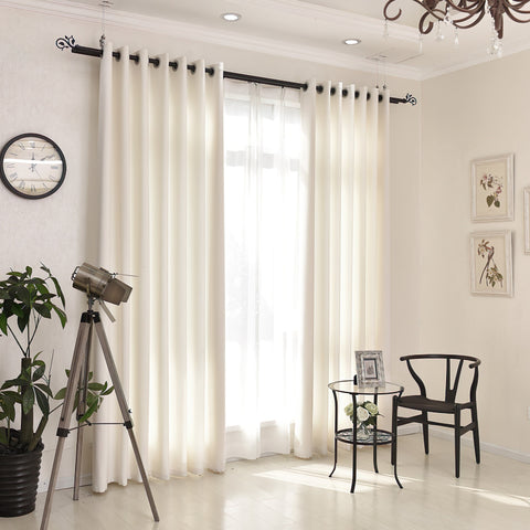 Beige Linen Curtain Living Room Trend