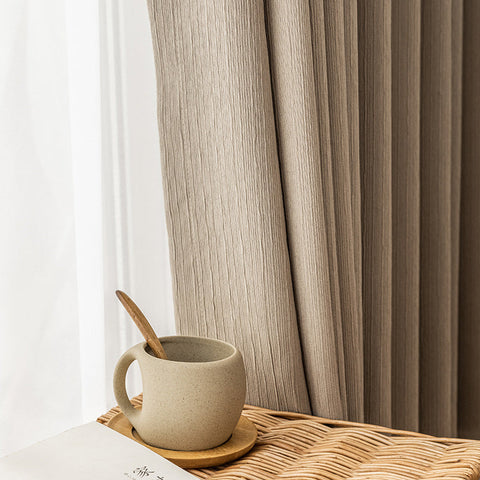 Beige Brown Curtain