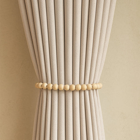 White Beige Curtain