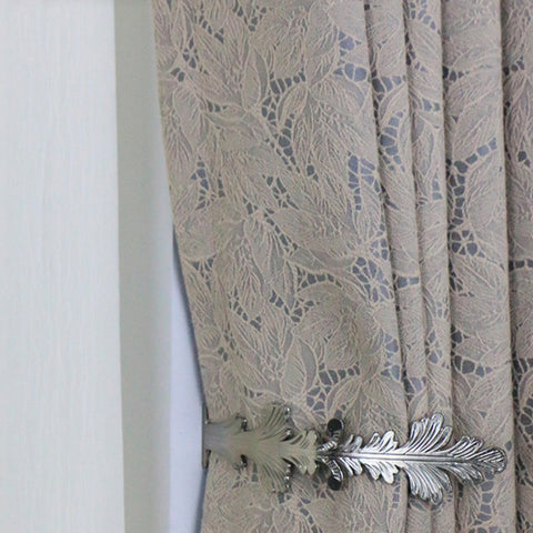 White Embroidered Curtain