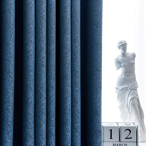 Navy Blue Curtain