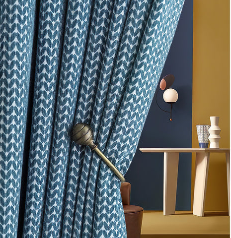 Blue Curtain Pattern