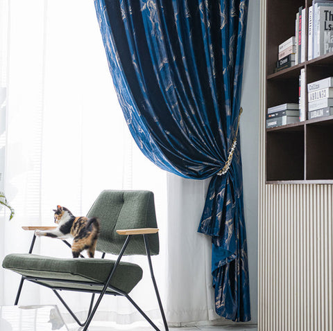 Peacock Blue Curtain