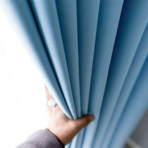 Pastel Blue Curtain
