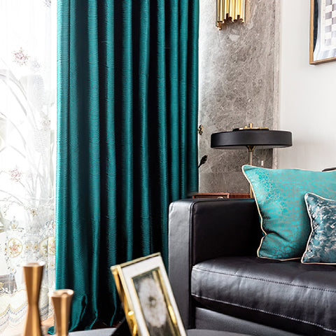 Petrol Blue Curtain