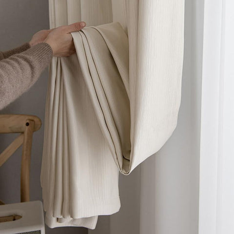 Beige Bedroom Curtain
