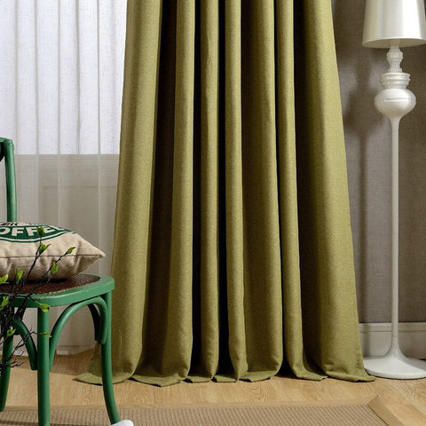 Linen Effect Curtain