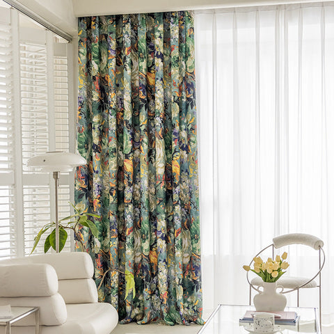 Green Foliage Curtain