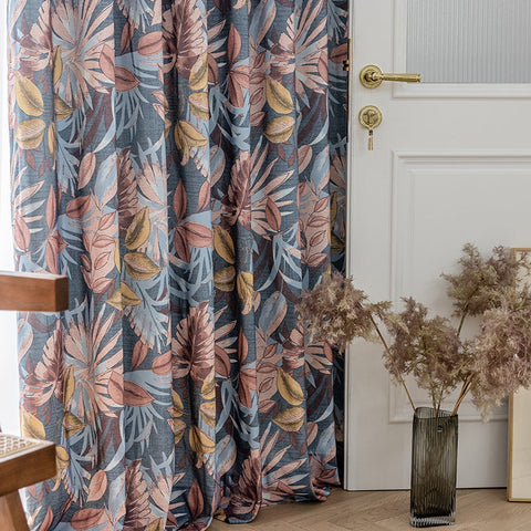 Colorful foliage curtain