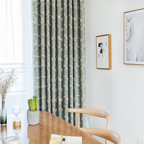 Green Leaf Curtain
