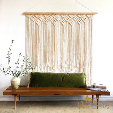 Rideau Fil Macramé </br> (L115cm x H100cm)