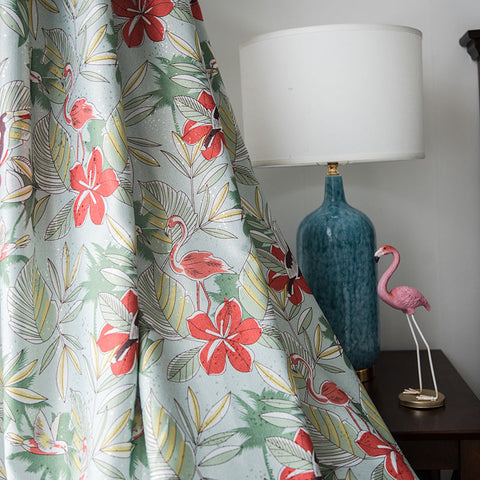 Pink Flamingo Curtain