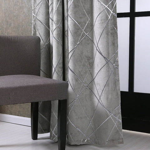 Silver Gray Curtain