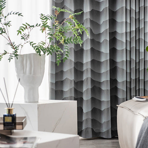 Gradient Gray Curtain