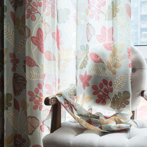 Foliage Print Curtain
