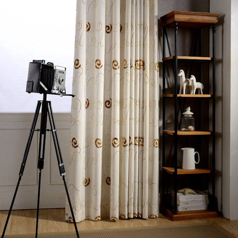 Golden Industrial Curtain