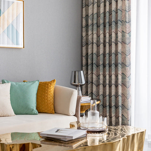 Modern Geometric Curtain