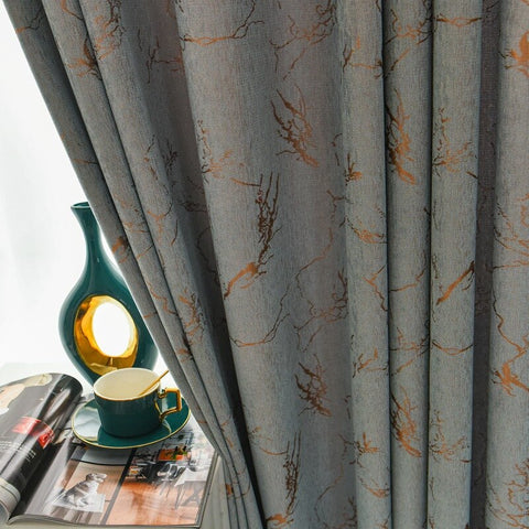 Golden Pattern Curtain