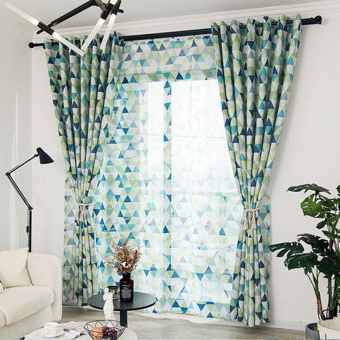 Geometric Pattern Curtain
