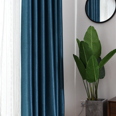 Navy Blue Blackout Curtain