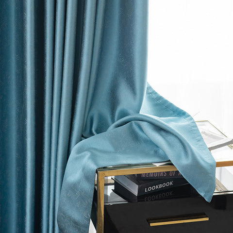 Blue Blackout Curtain