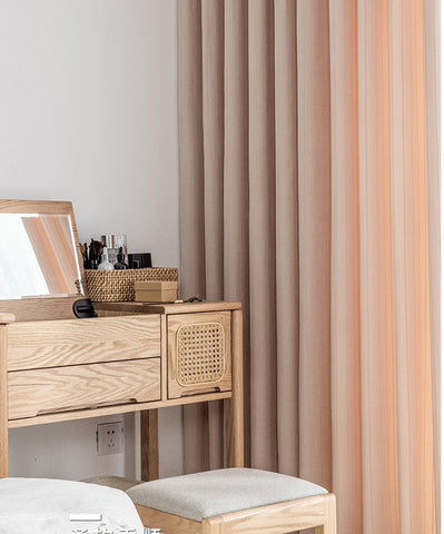 Pink Linen Curtain