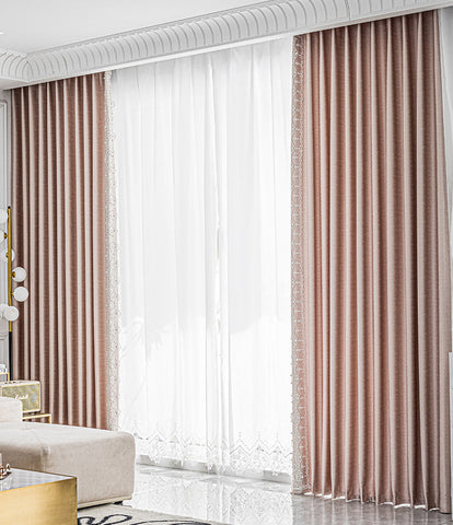 Luxury Pink Curtain