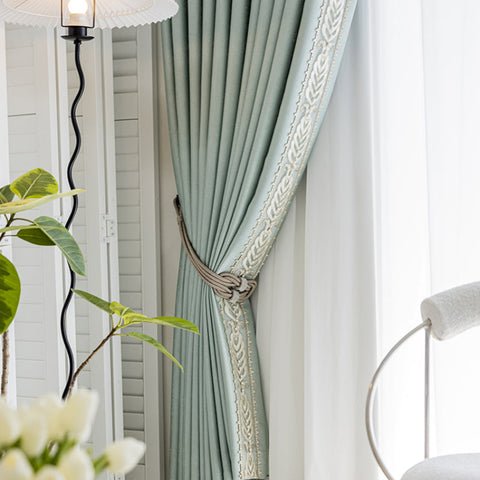 Water Green Thermal Curtain