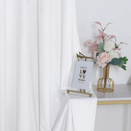 Rideau Velours Blanc