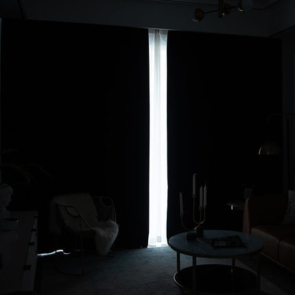 Rideau Velours Noir