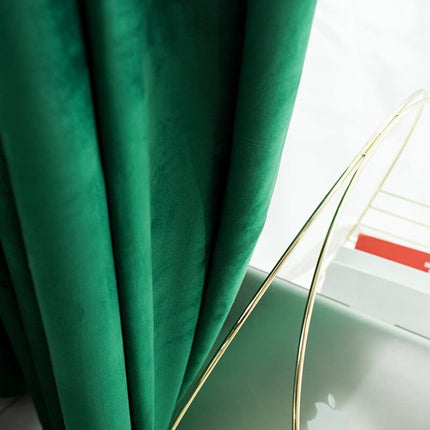 Rideau Velours Vert
