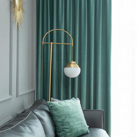 Water Green Curtain