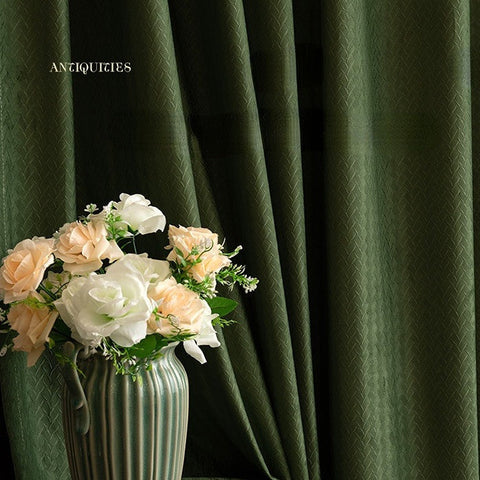 Dark Green Curtain