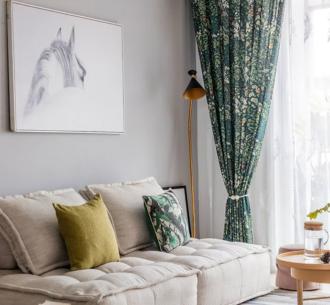 Green Curtain Pattern