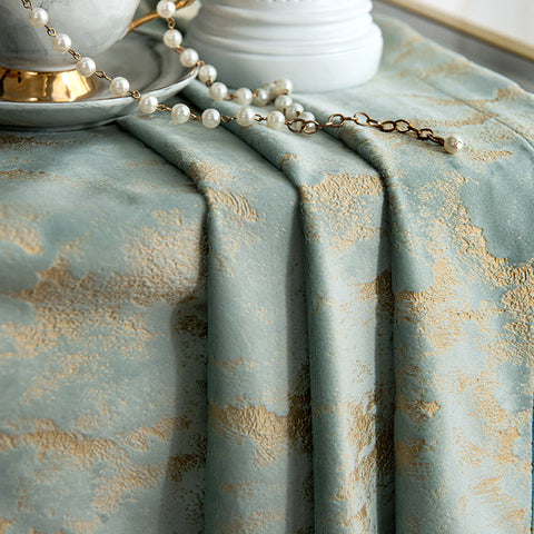 Green and Gold Curtain
