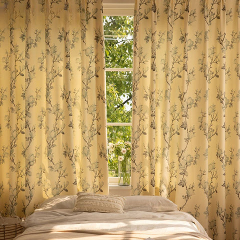Yellow Vintage Curtain