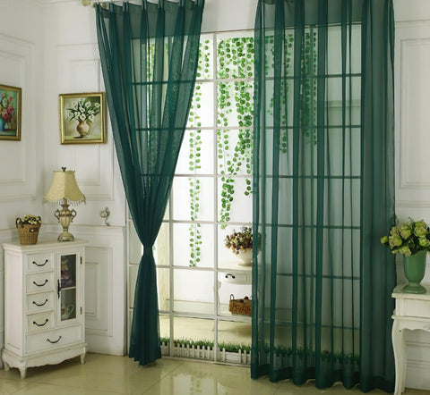 Green Sheer Curtain
