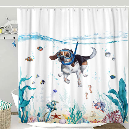 Rideau de Douche Chien (L180cm x H200cm)